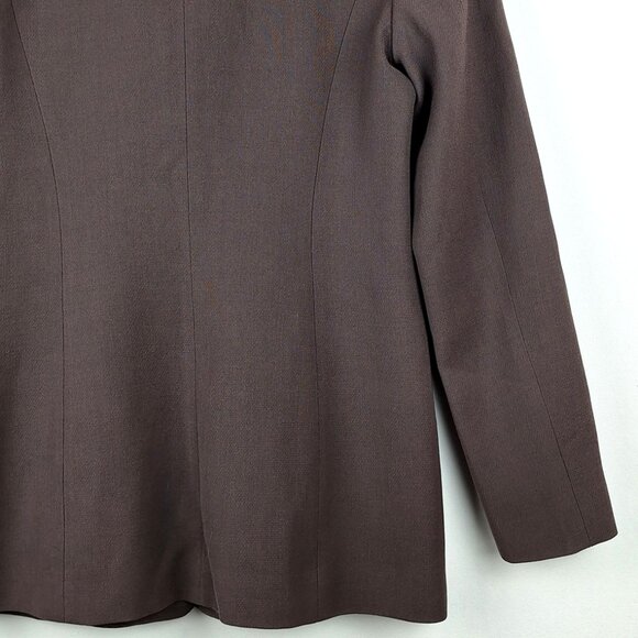 J Crew Womens Brown Jacket Blazer Size 6. 100% Wool Made in Japan Lined Vintage - Picture 8 of 12